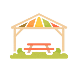 Überdachung im Außenbereich